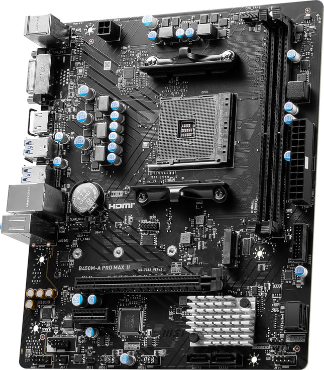 MSI B450M-A PRO MAX II Motherboard, Micro-ATX, AM4 DDR4 USB 3.2 Gen 1 HDMI - Openbox