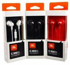 JBL C100SI Wired In Ear Headphones With Mic, Pure Bass Sound - Openbox