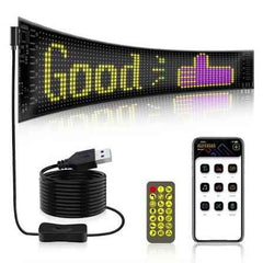 LED Matrix Panel Devil's Eyes APP Programmable,Flexible Scrolling Text Messages Display Car LED Display - New Sealed Pack