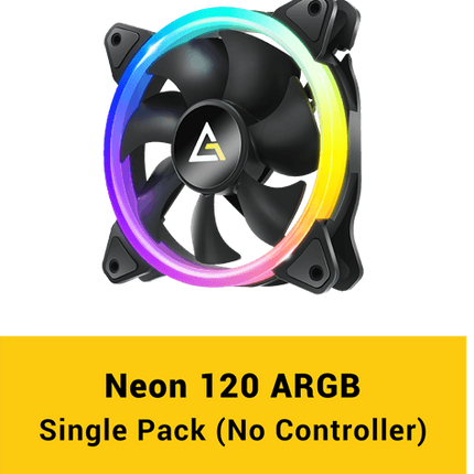 Antec Neon 120 ARGB 120mm Case Fan 3 Pack PWM Cooling Fans - Openbox